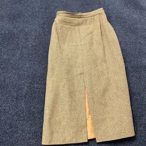 Harve Benard Skirt Womens Small Brown Wool Blend Midi Pencil Lined Office Career